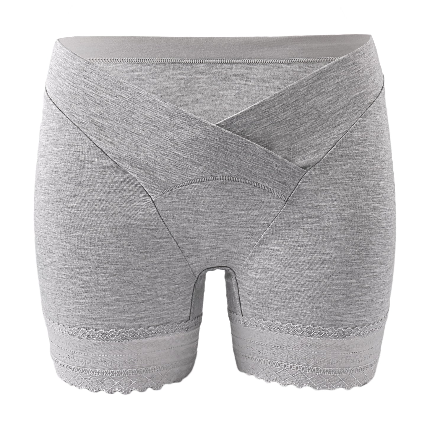 New Design Women's Pregnancy Underwear Low Waist Safety Boyshort Cotton Lace Under Bump Belly Maternity Panties