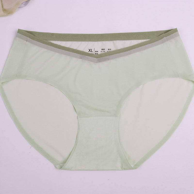 New Breathable One-Piece Pregnant Women's Underwear Low Waist Ultra Thin Large Size Maternity Briefs