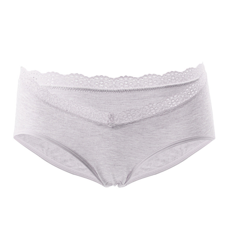 Comfortable cotton seamless lace low waist pregnant women's briefs butt lifter maternity panties