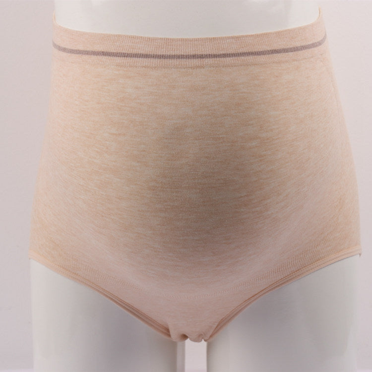 Seamless stretch maternity underwear panties high waist large size pregnant women's briefs breathable cotton pregnancy panties