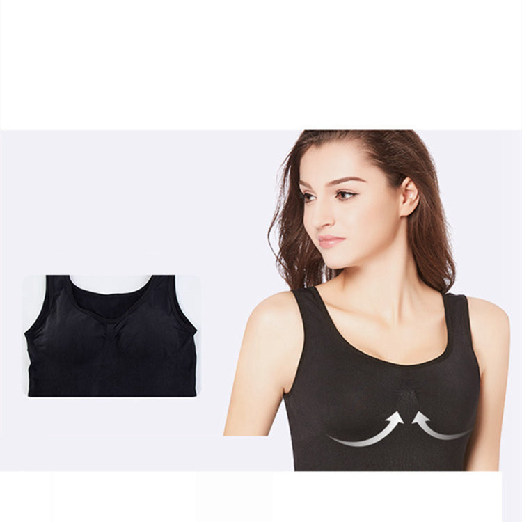 Far-infrared leggings yoga vest suit seamless body shaping underwear sports slimming Shapewear Set