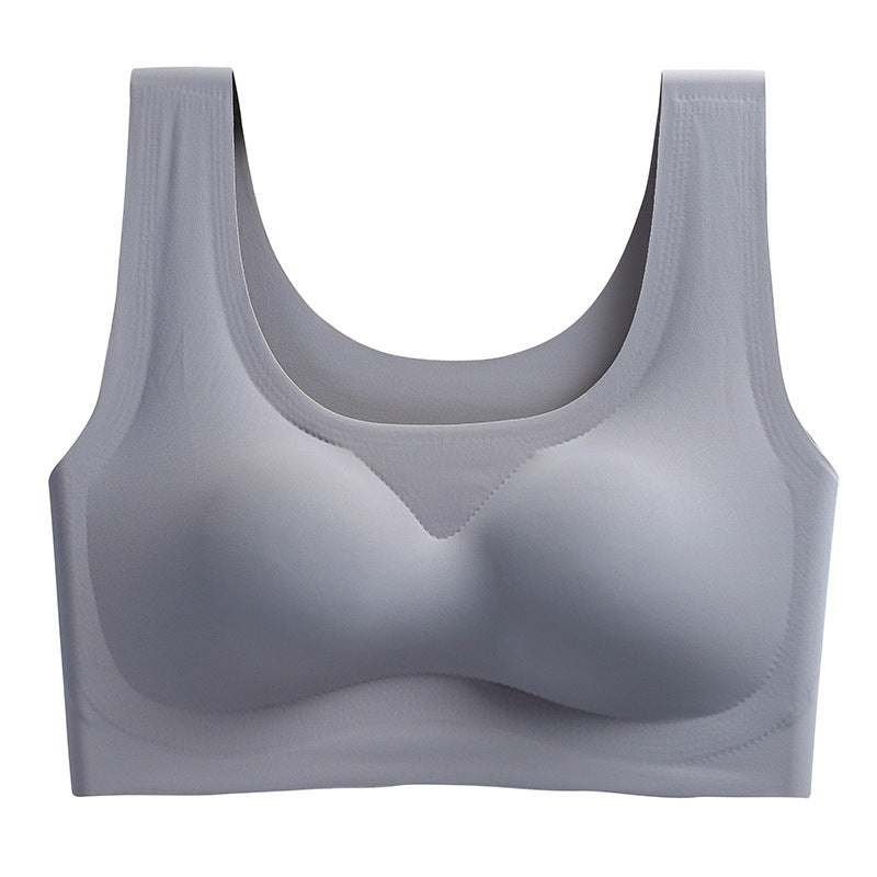 Women's Hight Quality Laser Cutting Bra Wireless Sports Yoga Sleep Removable Pad Bra Ladies Summer Breathable Underwear