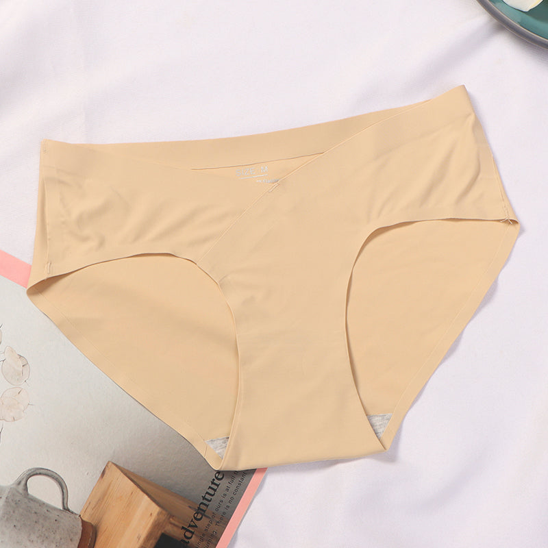 Comfortable Low Waist Front Criss Cross Maternity Seamless Panties Postpartum Mother Underwear Pregnancy Under Bump Panties