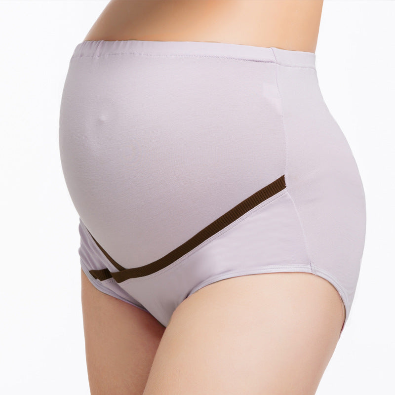 Breathable Plus Size Maternity Underwear Adjustable High Waist Over Bump Belly Lift Pregnant Women's Panties Wholesale