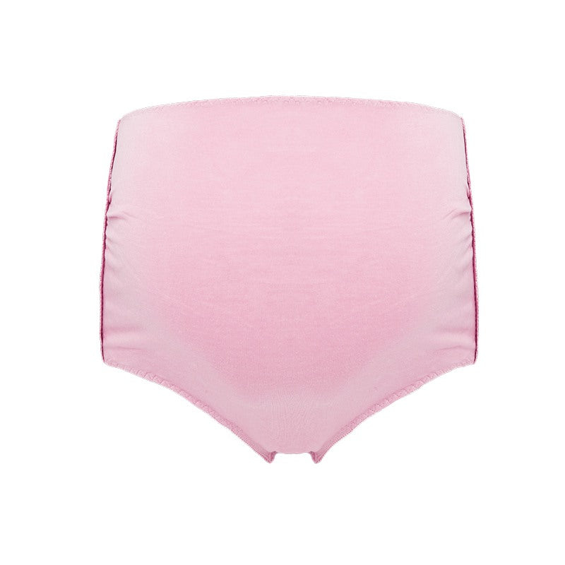 Women's Maternity Panties High Waist Underwear Pregnancy Solid Color Soft Hipster Elastic Plus Size Panties Over Bump