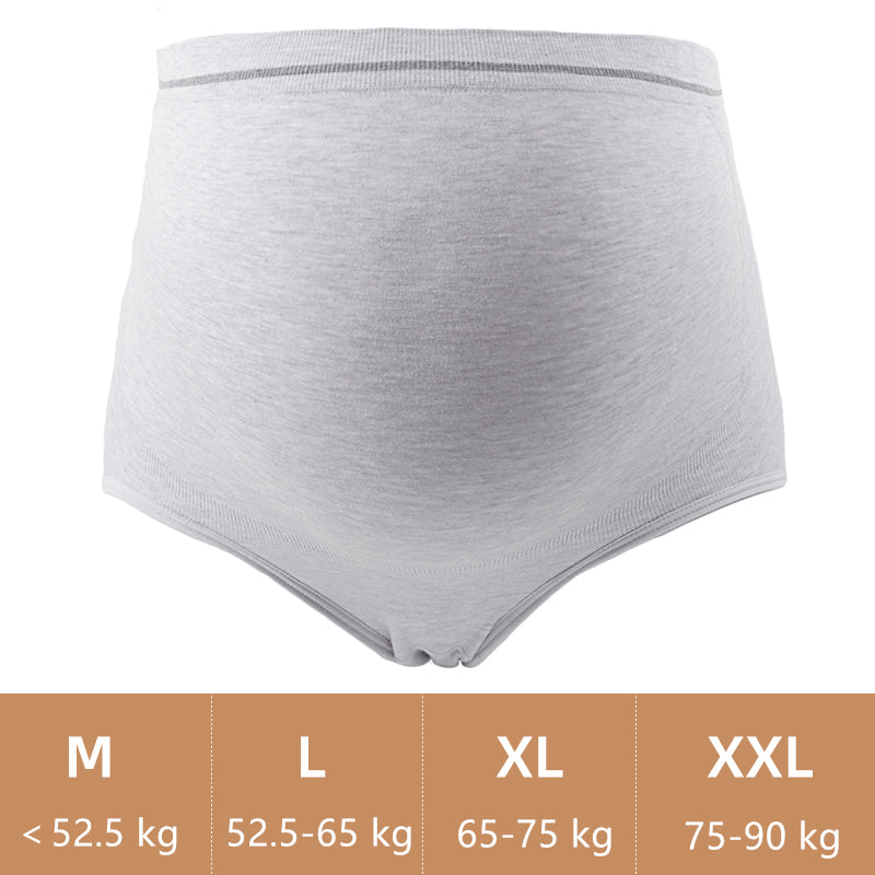 Seamless stretch maternity underwear panties high waist large size pregnant women's briefs breathable cotton pregnancy panties
