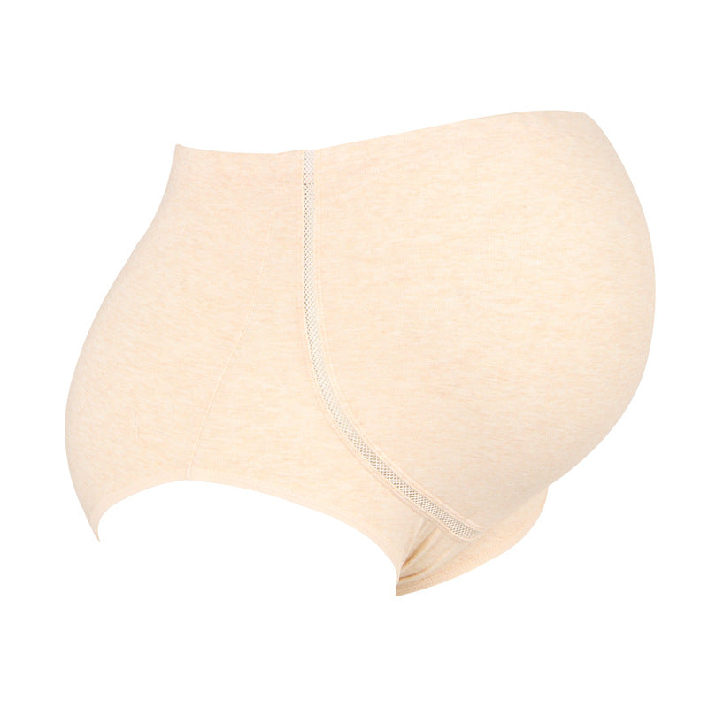 Women High Waist Adjustable Pregnancy Panties Natural Cotton Pregnant Briefs Over the Bump Breathable Maternity Panties Summer