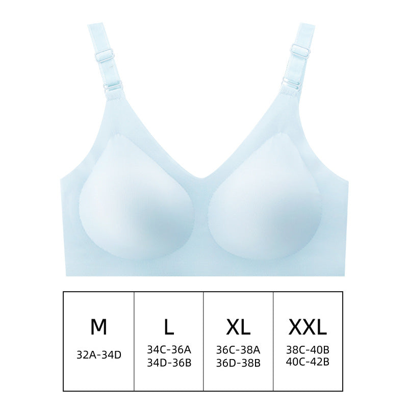 OEM women seamless bra wireless comfortable sleep bra one-piece laser cut lingerie girls Daily Seamless Sports Bra