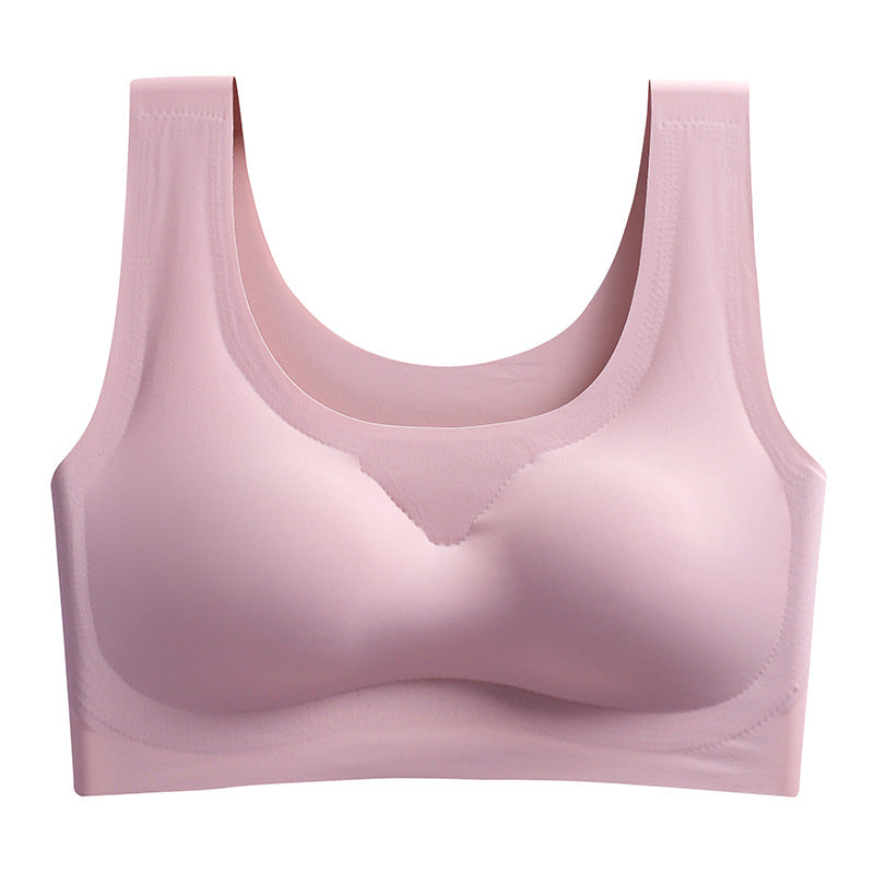Women's Hight Quality Laser Cutting Bra Wireless Sports Yoga Sleep Removable Pad Bra Ladies Summer Breathable Underwear