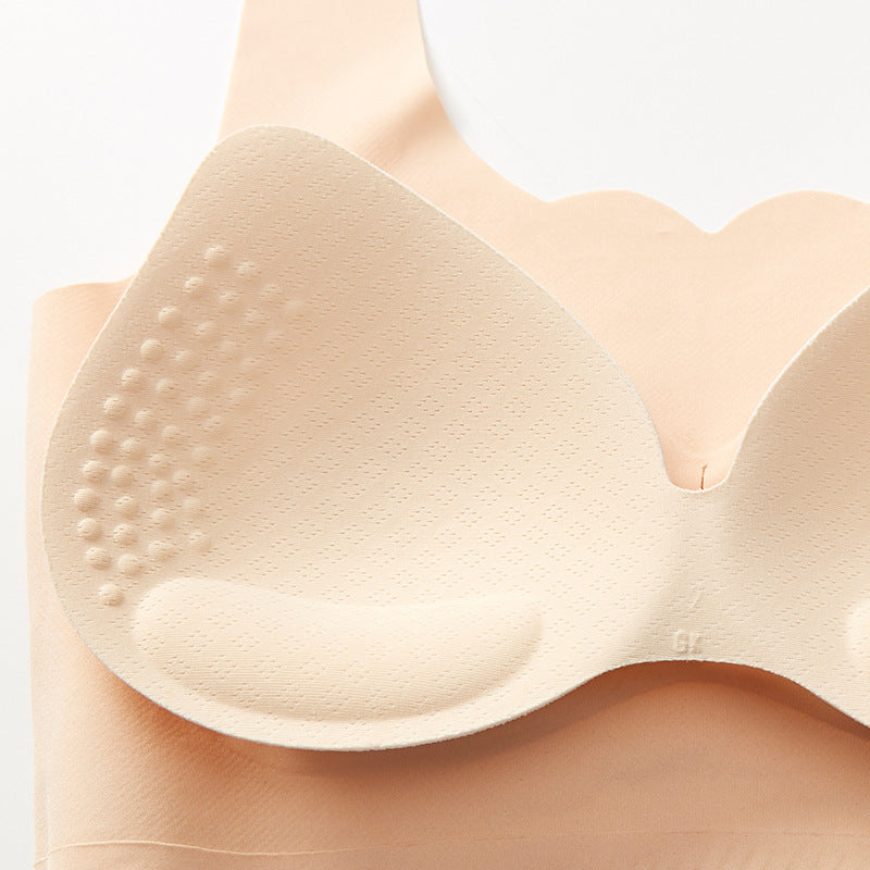 2022 New No Empty Cup No Trace Bra No Steel Ring To Receive Auxiliary Breasts on The Support Underwear Women's Small Bra Gathere