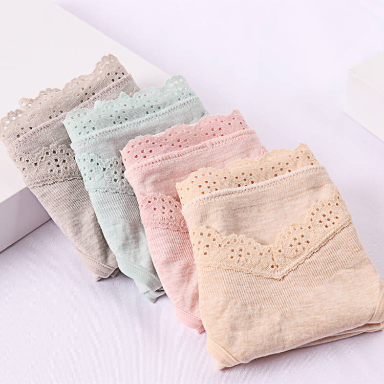 Comfortable cotton seamless lace low waist pregnant women's briefs butt lifter maternity panties