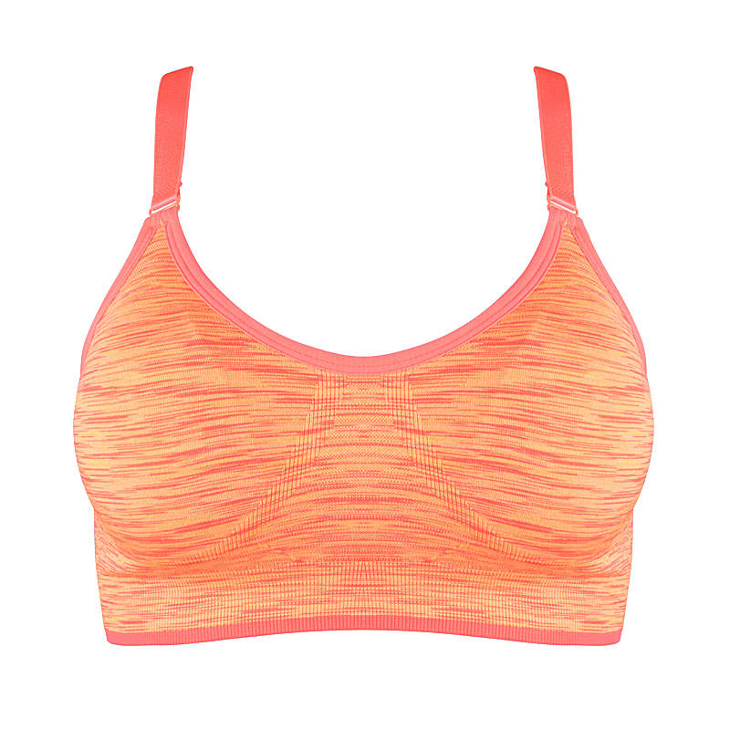 Women High Impact Push Up Underwear Tops Supportive Yoga Sports Bra Removable Pad Adjustable Straps Gym Bralette