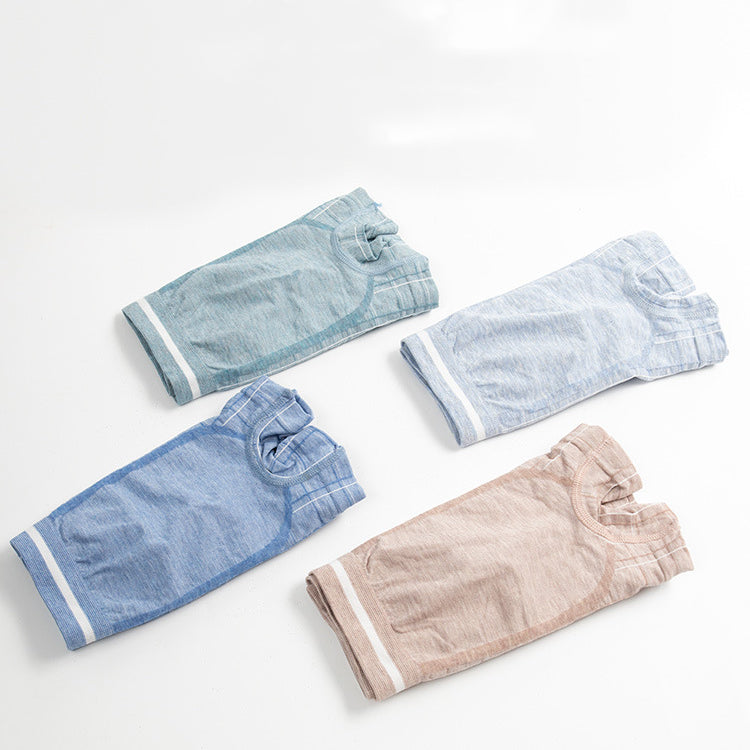 Four-pack Men's Modal Cotton Boxer Panties Underwear Soft Breathable Underpants Mens Boxer Brief Seamless Boyshort