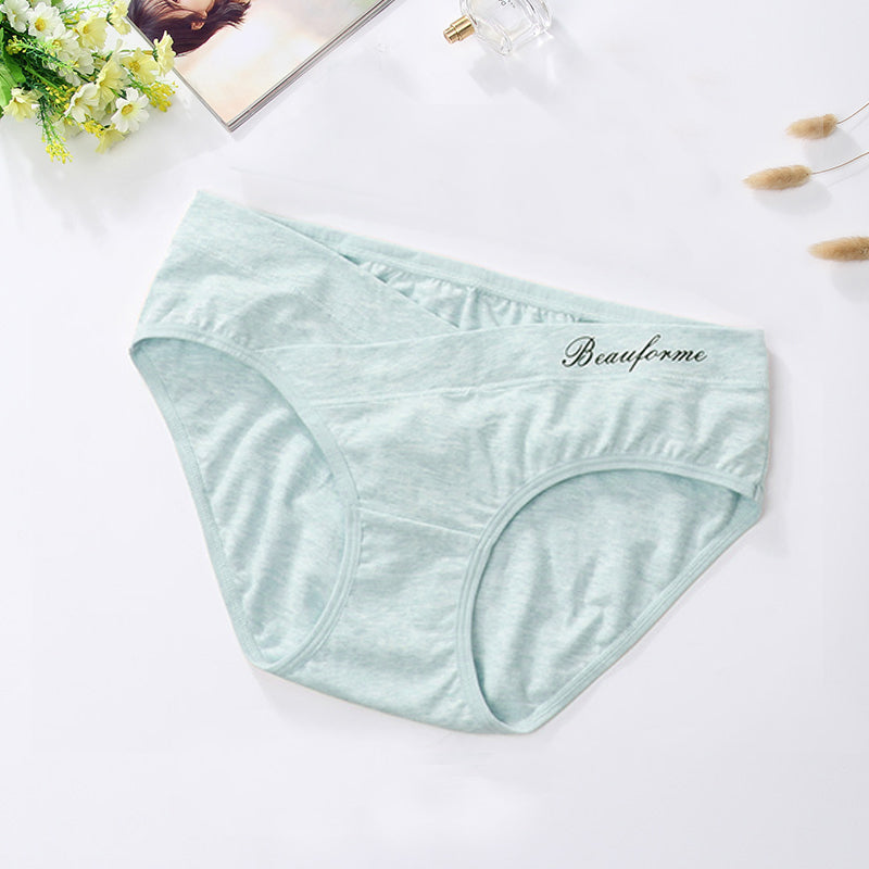 Pregnant Women's Underwear Low Waist Under The Bump Briefs Fits Nicely Cute Cartoon Maternity Panties
