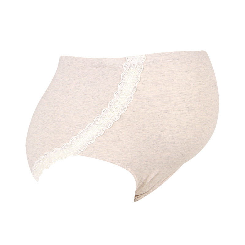 New Fashion Adjustable High Waist Pregnancy Panties Cotton Lace Pregnant Briefs Over the Bump Breathable Maternity Panties