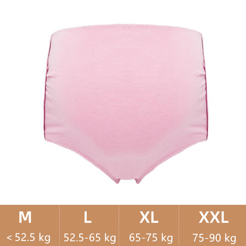 Women's Maternity Panties High Waist Underwear Pregnancy Solid Color Soft Hipster Elastic Plus Size Panties Over Bump