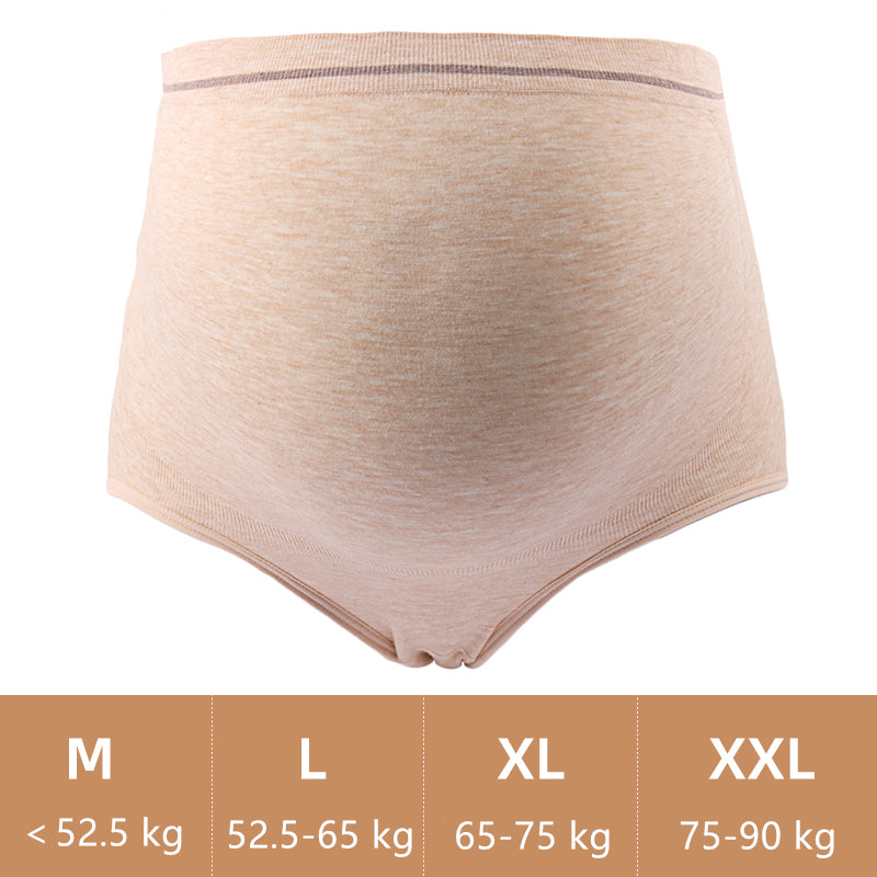 Seamless stretch maternity underwear panties high waist large size pregnant women's briefs breathable cotton pregnancy panties