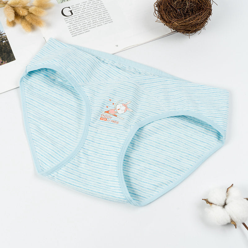 Low waist cotton comfortable underwear cute cartoon pregnancy briefs motherhood panties