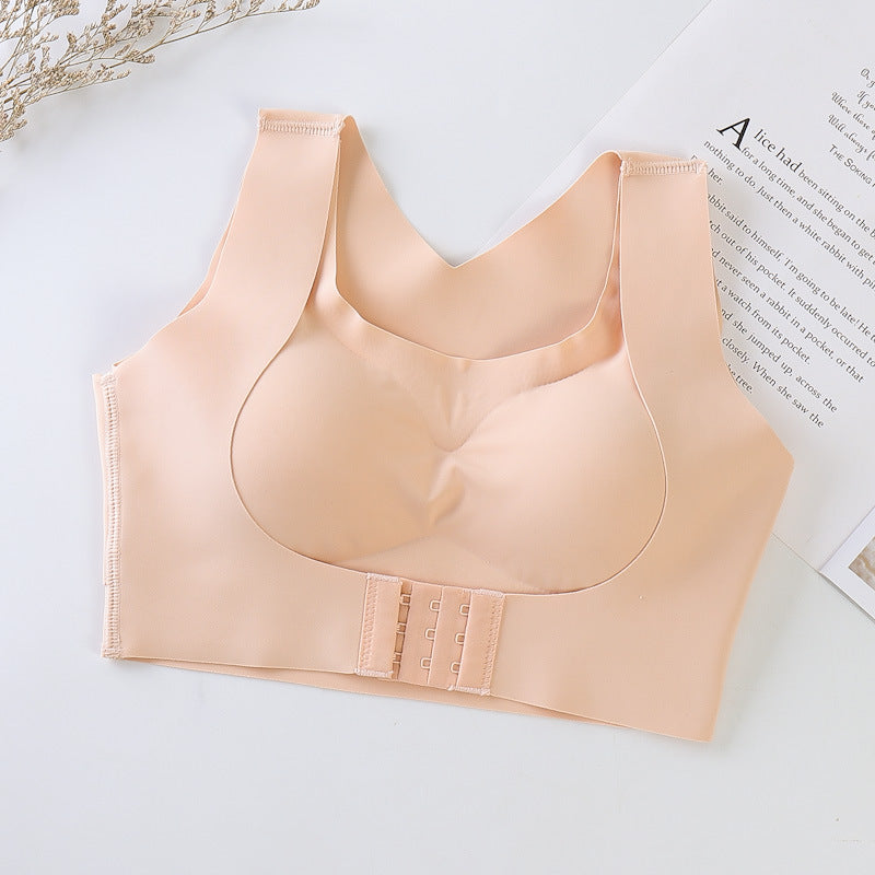 Breathable Bra Posture Corrector Bralette Front Closure Adjustable Bras Laser Cutting Push Up Sports Vest Brassiere Cross Back