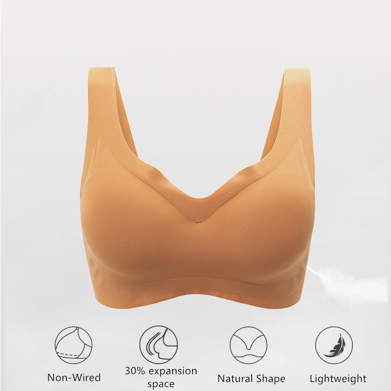 Women One Piece Wireless Sports Yoga Bralette Laser Cut Push Up Seamless Bra High Quality Sleep Bras