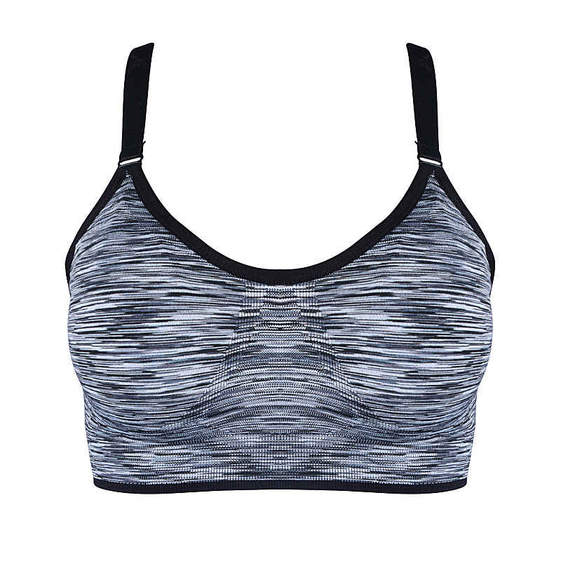 Women High Impact Push Up Underwear Tops Supportive Yoga Sports Bra Removable Pad Adjustable Straps Gym Bralette