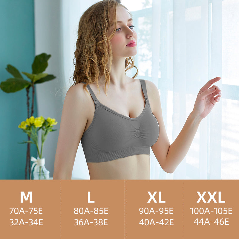 Adjustable straps nursing bras big sizes motherhood maternity nursing bra breathable pregnant women breast feeding bra