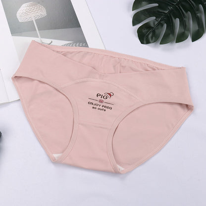 Wholesale Cotton Maternity Underpants Pregnant Motherhood Underwear Low Waist Postpartum Under Bump Panties