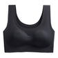 Women's Hight Quality Laser Cutting Bra Wireless Sports Yoga Sleep Removable Pad Bra Ladies Summer Breathable Underwear
