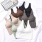 Autumn new listing v neck push up camisole ladies wireless underwear girls breathable vest bra