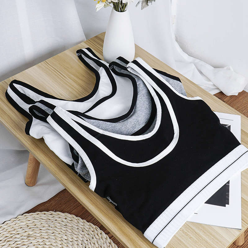 New fashion front cross-criss shockproof fitness vest female backless removable padded running yoga sports bra