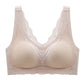 Stylish High-quality Women Wirefree Lingerie Push Up Breathable Vest Bralette Sexy Lace Embroidery Bra