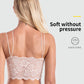 Women Camisole Bra Lace Bralette With Removable Padded Cotton Sleep Bra Soft Lace Floral Crop Top Bralette