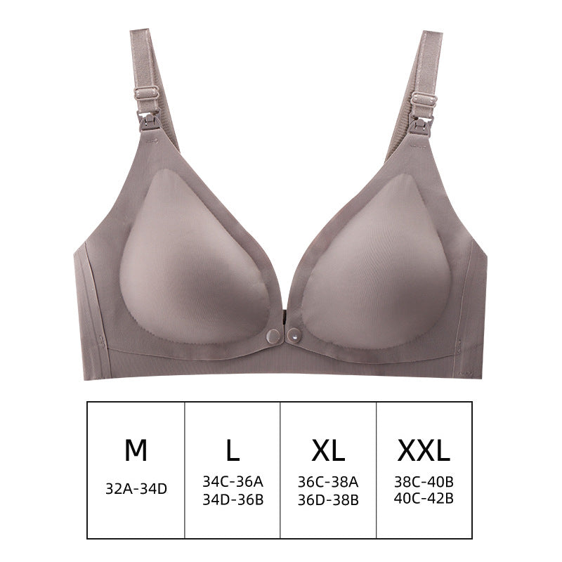 Maternity Nursing Bra Front Opening Bra Gathering Breathable Comfortable Soft Bra Pregnancy Underwear