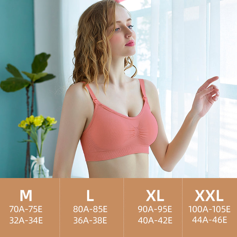 Plus Size Nursing Bra Breathable Women Breastfeeding Underwear Seamless Active Nursing Bra