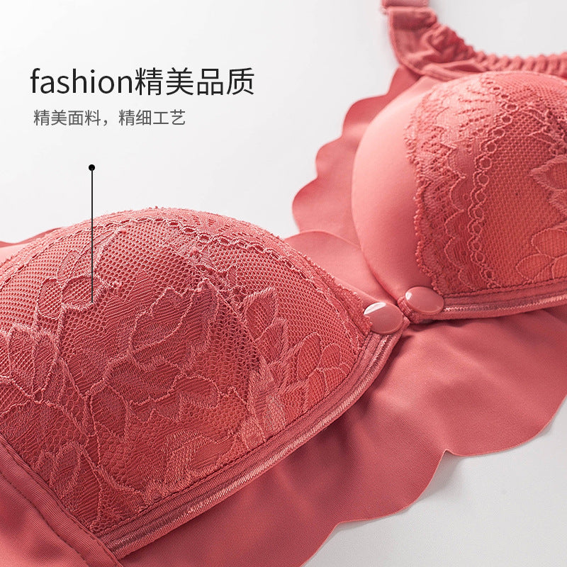 Women Maternity Bra Summer Breathable Feeding Bras Front Open Adjustable Shoulder Straps Cotton Breastfeeding Nursing Bra