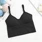 Women sports bra backless U-shaped camisole sexy removable padded yoga top wire free sports bra