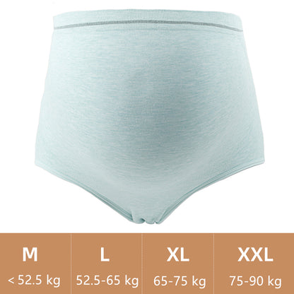 Seamless stretch maternity underwear panties high waist large size pregnant women's briefs breathable cotton pregnancy panties