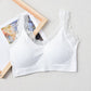 Summer yoga bra tank top soft lace seamless bra casual breathable wireless removable pad vest