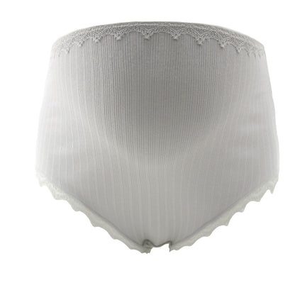 Pregnant women high waist belly lift maternity panties plus size cotton lace over bump briefs