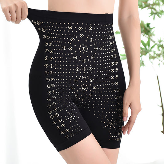 Magnetic therapy graphene high waist body shaper abdomen butt lifter seamless shaping panties women's magnetic underwear