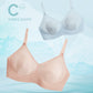 Summer Seamless Big Breasts, Small and Light Underwear, Thin Cups, Comfortable, Anti-glare, Small Rabbit Ears, No Steel Ring Bra