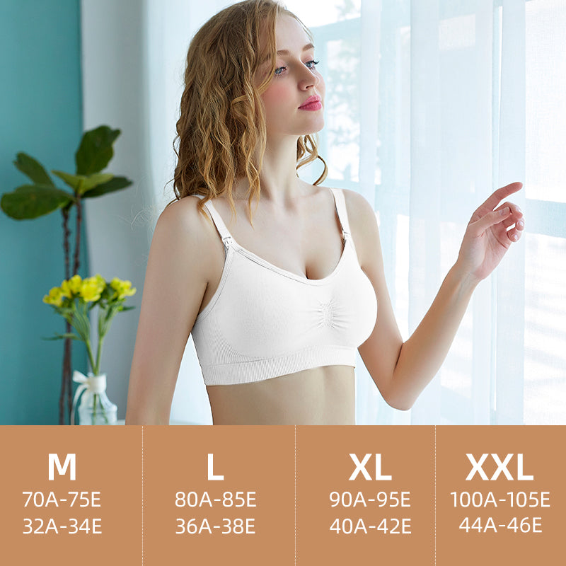 Maternity bra nursing top adjustable straps breathable removable padded pregnant women underwear breast feeding bra