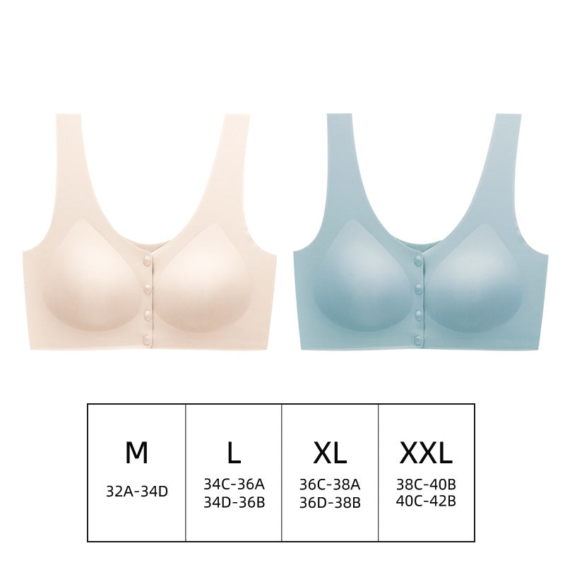 New Maternity Nursing Bra with Front Closure Cups 3D Support Cups for Gathering Bras Breathable Comfortable Seamless Underwear