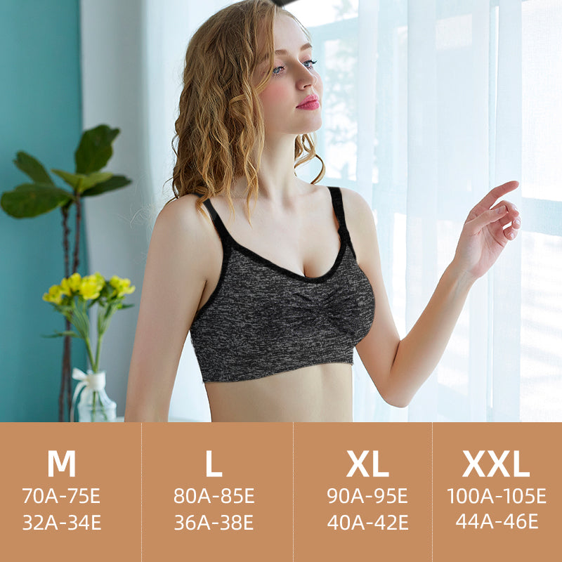 Maternity bra nursing top adjustable straps breathable removable padded pregnant women underwear breast feeding bra