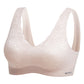 New Lace Seamless Underwear Women's Beauty Back No Steel Ring Ventilation Holes Cloth To Prevent Exposure Thin Summer Sleep Bra