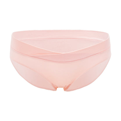 New pregnancy large size underwear postpartum low waist panties seamless V-shaped criss cross belly support briefs