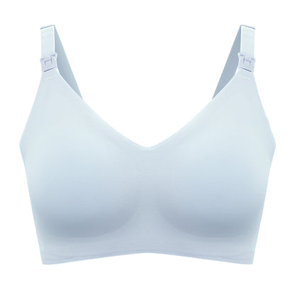 Hot Selling Women Front Open Button Breastfeeding Bras One-piece Convenient Feeding Pregnancy Maternity Nursing Bra