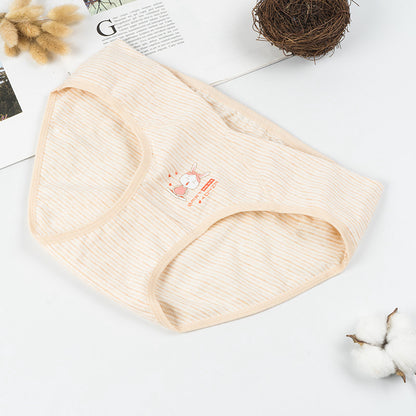 Low waist cotton comfortable underwear cute cartoon pregnancy briefs motherhood panties