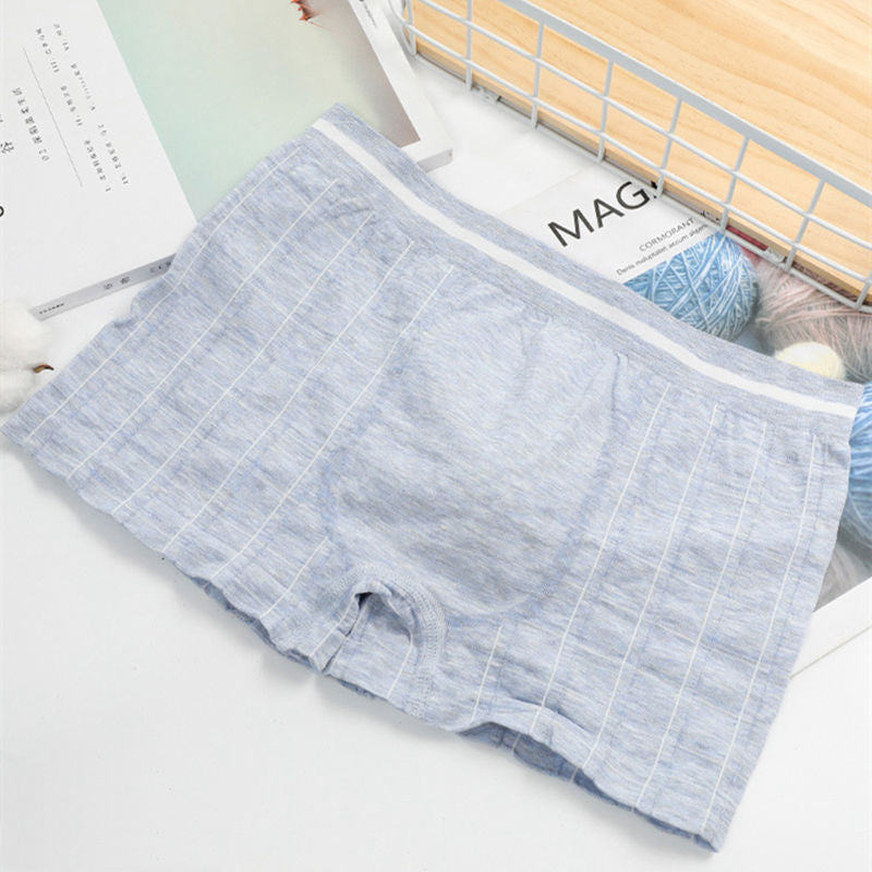 Four-pack Men's Modal Cotton Boxer Panties Underwear Soft Breathable Underpants Mens Boxer Brief Seamless Boyshort