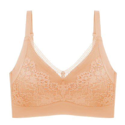 New Hot Latex Bra Adjustable Comfortable Wire-free Lace Underwear Laser Cut Bralette Women